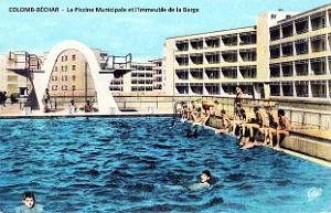 Colomb-Bechar - Piscine Municipale et Immeuble de la Barga